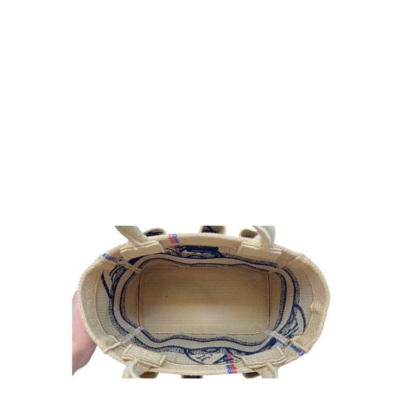 NEW DIOR small jute catherine tote in natural - Picture 2 of 5